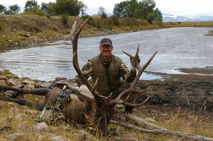 Hunter Ed Instructor Ed Beall with elk