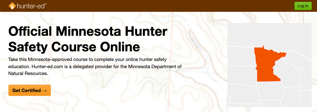 Minnesota Hunter-Ed course page.
