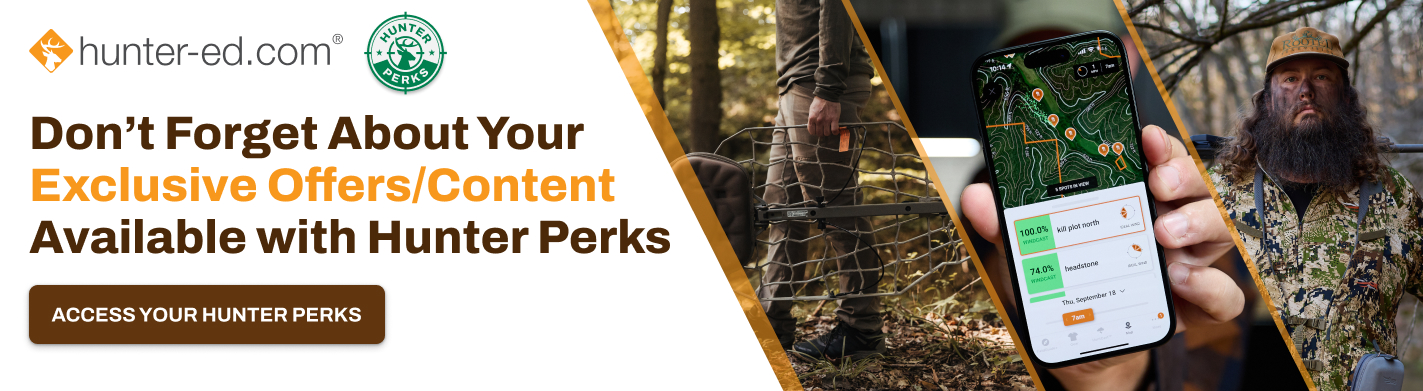 Hunter Perks banner for Hunter-Ed students. 